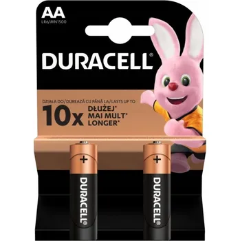 Článková baterie Alkalická baterie Duracell AA (R6) 2 ks