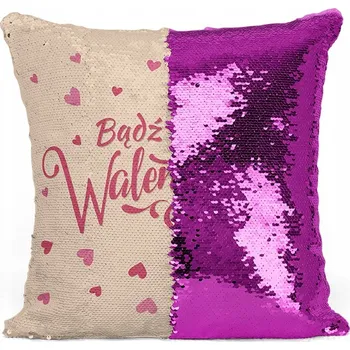 Polštář POVLAK NA POLŠTÁŘ 40X40 CM KOUZELNÉ FLITRY DÁREK K VALENTÝNU LOVE