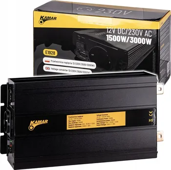 Měnič napětí Měnič Napětí napětí 12V 230V 1500W 3000W automobilová KAMAR E1928