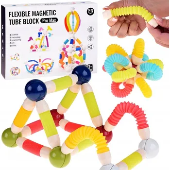 ostatní stavebnice Stavebnice Elastické magnetické Trubičky pro stavění Tube Block 36 dílků ZA5813