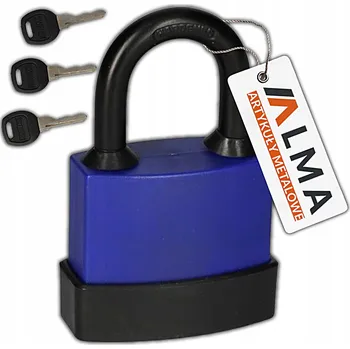 Visací zámek VISACÍ ZÁMEK OBLOUKOVÝ VODĚODOLNÝ LAMINOVANÝ 50MM + 3 KLÍČE