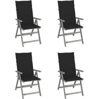 zahrada-XL Zahradní polohovací židle s poduškami 4 ks masivní akácie 3065384