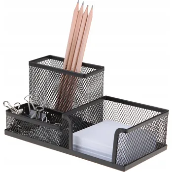 Psací stůl Stojan na psací stůl, organizér na tužky a poznámky Net 3A černý