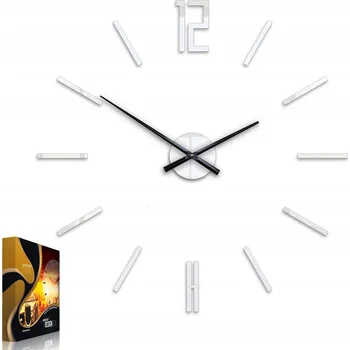 Hodiny Nástěnné hodiny v moderním stylu akrylové Carlo White Kulatý Quartzové