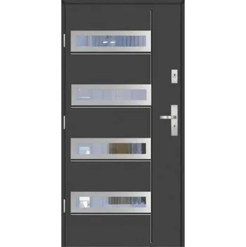 Vchodové dveře KMT Vchodové dveře KMT 90 SUPERTHERM Silver 14s2