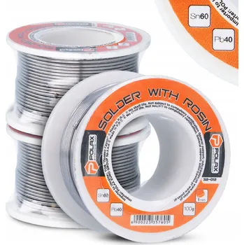 Páječka 3x CÍN PÁJECÍ Kalafuna 1 mm 100 g PÁJKA Pájecí Drát Cín Olovo Spoj D5