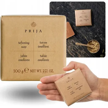 Mýdlo PRIJA Přírodní rostlinné TUHÉ MÝDLO s glycerinem KRÉMOVÉ 100g