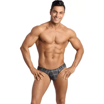 Kalhotky Pánská tanga Balance string - Anais XXXL Šedá