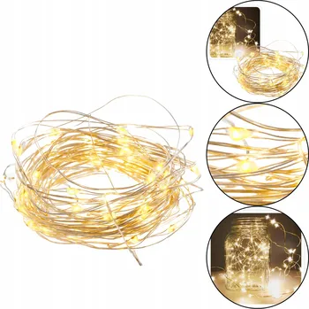 Vánoční dekorace Vánoční osvětlení na stromeček Křeček pro vnitřní i venkovní použití, 4,3 m, 21 - 50 světýlek