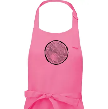Kuchyňská zástěra Letokruhy 50 bez věku - Dámská zástěra na vaření - Univerzální velikost ( Růžová )