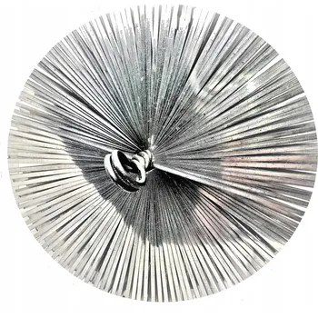 Drátěný kartáč Kominická štětka, kartáč na komín, plechová, 300 mm