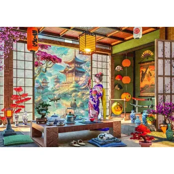 Puzzle Bluebird puzzle japonská čajová místnost 1000 dílků
