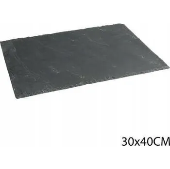 Servírovací tác Secret De Gourmet šedý obdélníkový z břidlice 30x40 cm