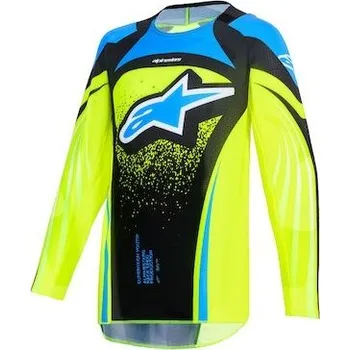 Moto dres dres TECHSTAR NOMUR YOUTH, ALPINESTARS, dětské (tmavě modrá/žlutá fluo/modrá, vel. M)