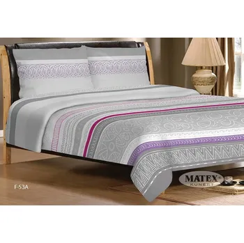 Povlečení Povlečení flanelové 140x200 Flanel šedá růžová fialová geometrické Matex