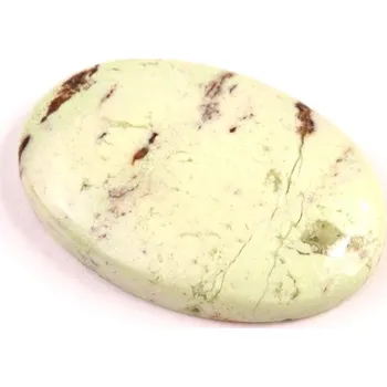 Přírodní kámen Kabošon Citronový Chrysopras č.6693 (33x22x6mm)