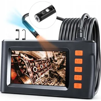 Zabezpečení domácnosti Inspekční kamera P210D s 4,3" IPS LCD displejem, 8mm, duální kamera, 5m kabel