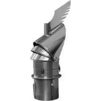 Hlavice pro radiátor K 30 výklopná – redukce do keramického a nerezového komína, prům. 150 mm