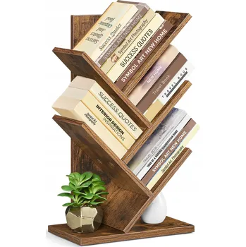 regál REGÁL VE TVARU STROMU STOJÍCÍ POLICE VASAGLE ODSTÍNY HNĚDÉ