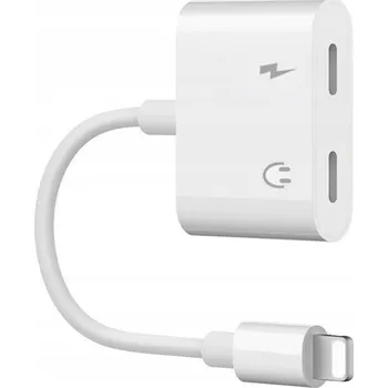 Datový kabel Adaptér Co2 Lightning – 2x Lightning bílý