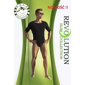 Pánské tričko Zeštíhlující pánské tričko F019 - Self XXL Černá