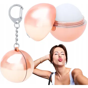 POMADKA Balzám na rty KULA Kulka EOS Přívěsek Na Klíče SPF15 - Šampaňský