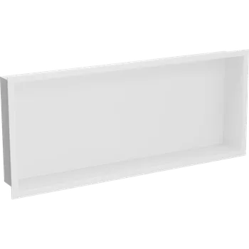 police Mexen X-Wall-R nástěnná polička s límcem 75 x 30 cm, bílá - 1920753010 Koupelnové police