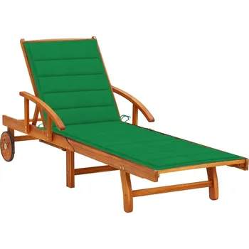 Zahradní lehátko zahrada-XL Zahradní lehátko s poduškou masivní akáciové dřevo 3061607