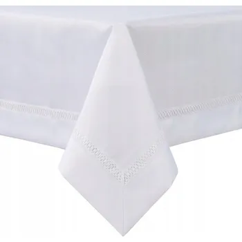 Prostěradlo Bílý ubrus VIKI 140x200 s krajkovou lemovkou