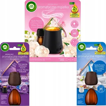 Osvěžovač vzduchu Air Wick Mgiełka Kompletní sada Bílá Pivoňka Kvetoucí Jasmín + Náhradní Náplň 2x20ml