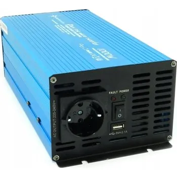 Měnič napětí MĚNIČ NAPĚTÍ INVERTOR 12/230V VÝKON 1000W SINUS