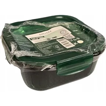 Dóza na potraviny SMUKEE SKLENĚNÁ NÁDOBA s vroubkovaným povrchem, skleněné víčko 750 ml ZELENÁ 490