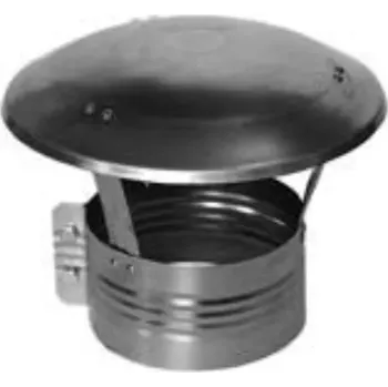 Hlavice pro radiátor Nerezová komínová stříška, prům. 250 mm