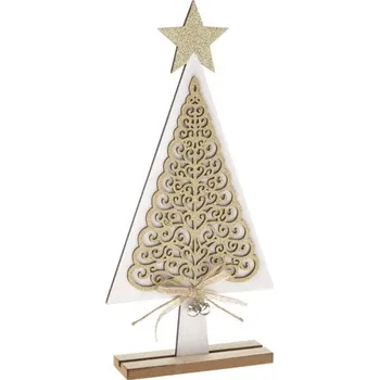 Vánoční dekorace Casa de Engel Dřevěný vánoční stromek - bílá 1