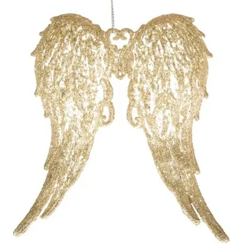 Vánoce Casa de Engel Plastová závěsná křídla - zlatá 24/96