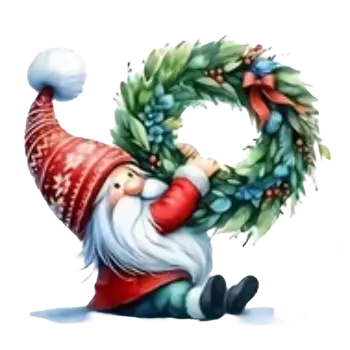 Vánoční dekorace Nažehlovací obrázek - vánoční skřítek VIII (9,0 x 8,5 cm)