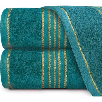 Ručník BAVLNĚNÝ RUČNÍK TIWANO 70X140 CM TMAVĚTYRKYSOVÁ