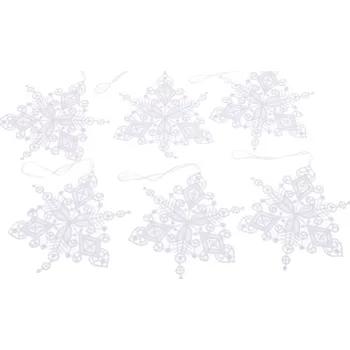 Casa de Engel Háčkované závěsné vločky - sada 6ks