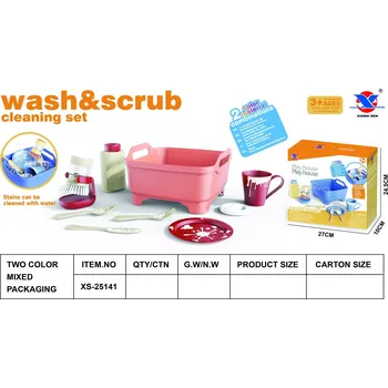 Dětská kuchyňka Dětská úklidová sada s doplňky – modrá