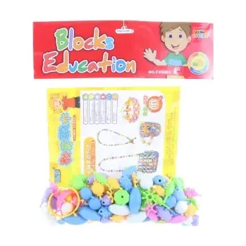 Dětské navlékací korálky LAMPS Spojovací korálky v sáčku