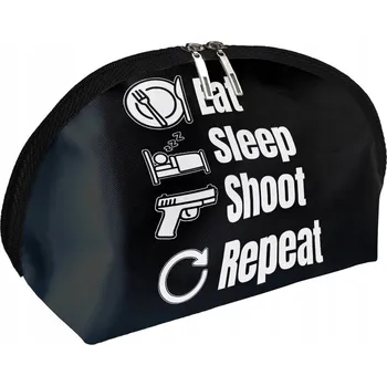 Kosmetická taška Kosmetická taštička pro střelce Eat Sleep Shoot Repeat