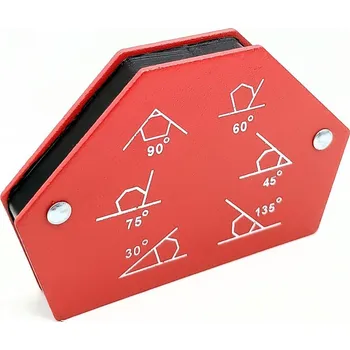 Úhloměr MAGNETICKÝ SVAŘOVACÍ ÚHELNÍK ŠESTIHRANNÝ 3" 12kg 3 " 12 ČERVENÝ