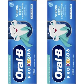 zubní pasta Oral-B Pro Kids Zubní pasta pro děti s mátovou příchutí, 0-6 let 50 ml x2 (2 kusy)