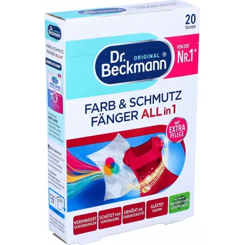 Prací prášek Ubrousky do pračky zachycující barvy Dr. Beckmann 20 kusů z Německa