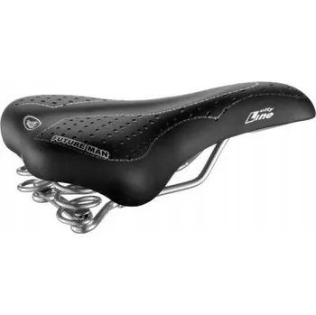 Sedlo na kolo SEDLO MONTE GRAPPA CITY LINE PÁNSKÉ ČERNÉ PRUŽINOVÉ