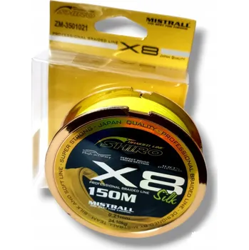 Pletená šňůra Šňůra Shiro Silk X8 0,1 mm Mistrall 150 m
