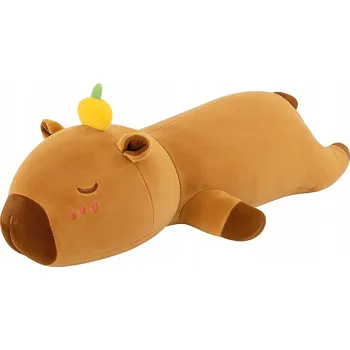 plyšák Plyšák Kapybara Polštář Plyšový Mazlíček Přítulníček 60 cm Měkká Plyšová Hračka s ovocem