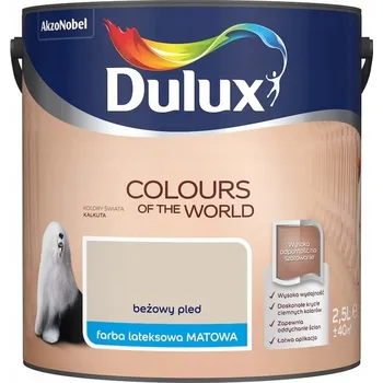 barva na zeď Barva nástěnná barva Dulux 2,5 l béžová matná plédová barva