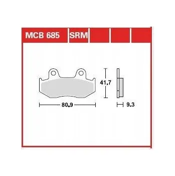 Brzdová destička TRW BRZDOVÉ DESTIČKY MCB685SRM