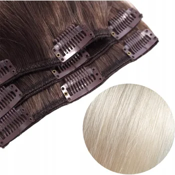 Paruka Přírodní prameny vlasů světle hnědé Movito clip in